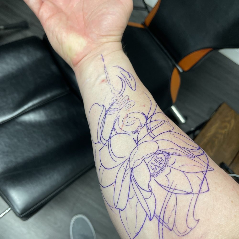 Blood Moon Tattoo - Stencil - Tattoo Near Me - Kenvil, New Jersey Blood Moon Tattoo - Stencil - Tattoo Near Me - Kenvil, New Jersey