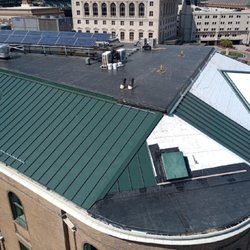 Tri-Star Roofing & Sheet Metal - Custom Sheet Metal on Harmonie Club Detroit, MI 
In progress pic