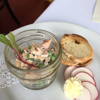 Atlas Eats Kitchen & Bake Shop - Salmon and pea relish with melba toasts and radish with butter - Breakfast & Brunch Near Me - Irondequoit, New York