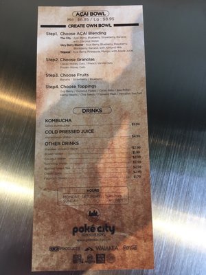 Menu photo 7 Poke City Johns Creek, GA
