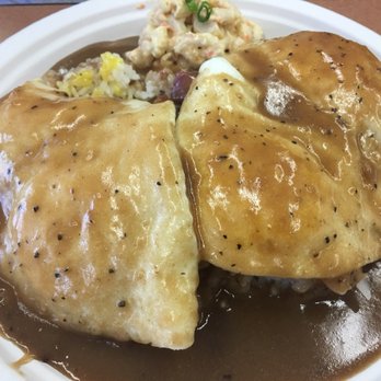 Button Up Cafe - Corned beef loco moco. Extra eggs on this plate. - Breakfast & Brunch Near Me - Pearl City, Hawaii Button Up Cafe - Corned beef loco moco. Extra eggs on this plate. - Breakfast & Brunch Near Me - Pearl City, Hawaii