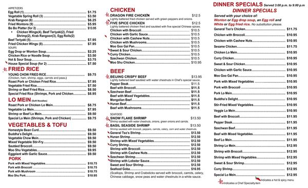 Menu photo 1 Dragon City Oviedo, FL