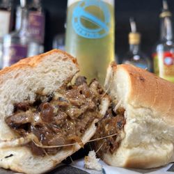 The Yellow Duck Truck - Gruyere de Guerre , French onion cheesesteak