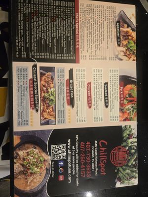 Menu photo 1 Chilispot Orlando, FL
