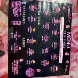 The pink potato - Menu 1-2024