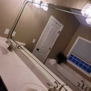 Elite Showers and Closets - a bathroom with double sinks - Glass & Mirrors Near Me Elite Showers and Closets - a bathroom with double sinks - Glass & Mirrors Near Me