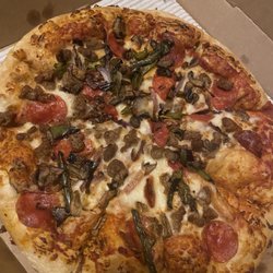Pizza Hut - My order total came to $50.84 and this is what one of my pizzas look like.