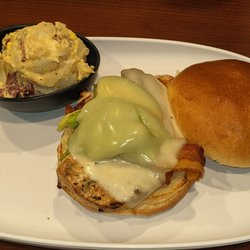 ET's Downtown Rantoul - California Chicken Burger and Potato Salad