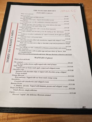 Menu photo 1 The Pancake House Puerto Vallarta, JAL