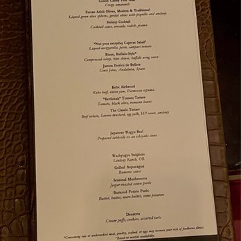 Bazaar Meat by José Andrés - Tasting Menu Option 1 - Steakhouses Near Me - Las Vegas, Nevada