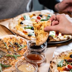 The Pizza Room - Mile End - Choose 3 dips for only £2.50!