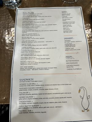 Menu photo 1 Goose120 Omaha, NE
