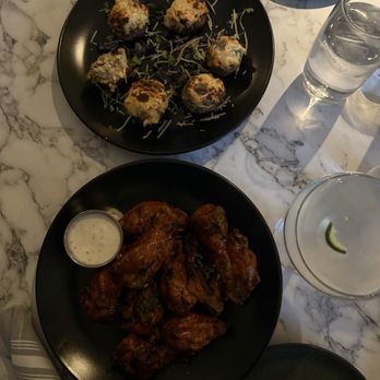 The Finch - Wings and stuffed mushrooms - Cocktail Bars Near Me - Pittsburgh, Pennsylvania The Finch - Wings and stuffed mushrooms - Cocktail Bars Near Me - Pittsburgh, Pennsylvania