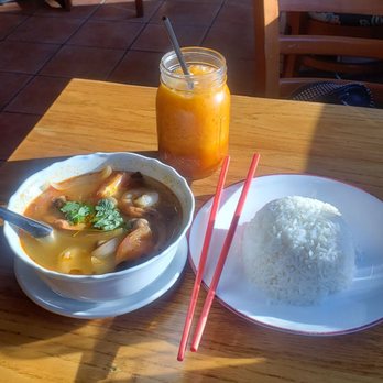 Immm Rice and Beyond - Genuinely hot spicy sour tom yum soup with shrimp - Thai Near Me - Chicago, Illinois Immm Rice and Beyond - Genuinely hot spicy sour tom yum soup with shrimp - Thai Near Me - Chicago, Illinois