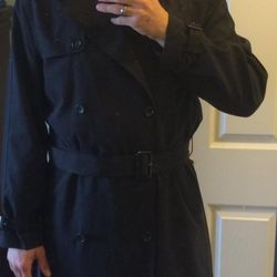 Dan's Hats & Caps - Wearing the felt hat with a black trench coat