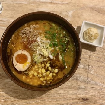 Ramen Tatsu-Ya - #4 MI-SO-HOT (Tonkotsu) with Corn Bomb - Ramen Near Me - Houston, Texas Ramen Tatsu-Ya - #4 MI-SO-HOT (Tonkotsu) with Corn Bomb - Ramen Near Me - Houston, Texas