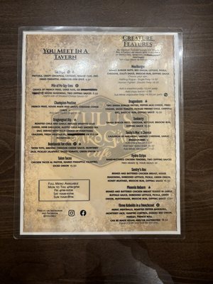 Menu photo 1 Zulu's Board Game Cafe Bothell, WA