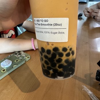 Cactus Bubble Tea - Look at all that boba even after I drank a good amount already! - Bubble Tea Near Me - Las Vegas, Nevada