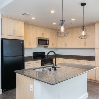 Stadium House - Matte black fixtures in the penthouse apartments at Stadium House - Apartments Near Me - Anaheim, California