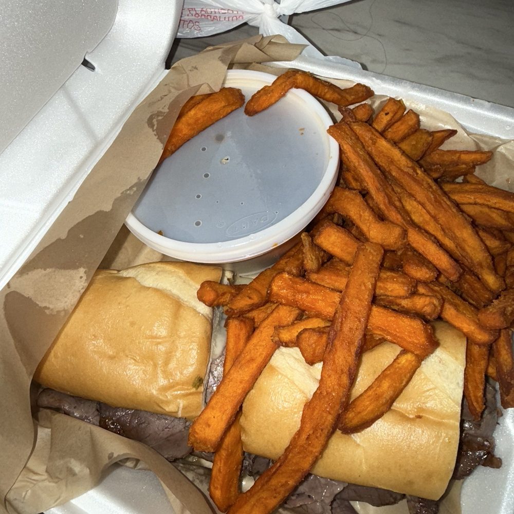 Clock Tower Grill - French dip and sweet potato fries - Sports Bars Near Me - Lone Tree, Colorado Clock Tower Grill - French dip and sweet potato fries - Sports Bars Near Me - Lone Tree, Colorado