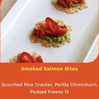 Ohsun Banchan Deli & Cafe - Smoked salmon bites (fall '23 menu item) - Gluten-Free Near Me - Seattle, Washington Ohsun Banchan Deli & Cafe - Smoked salmon bites (fall '23 menu item) - Gluten-Free Near Me - Seattle, Washington