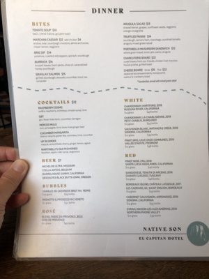 Menu photo 2 Native Son Merced, CA
