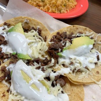 El Taconazo La Fiesta - Tacos de asada con arroz y frijoles! - Mexican Near Me - Chicago, Illinois