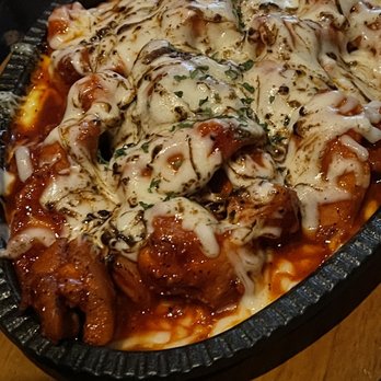Third Floor Cafe - Spicy chicken with melted cheese. - Korean Near Me - Palisades Park, New Jersey Third Floor Cafe - Spicy chicken with melted cheese. - Korean Near Me - Palisades Park, New Jersey