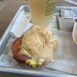 The cold shake shack burger