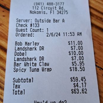 Pop's Sunset Grill - Seafood Near Me - Nokomis, Florida
