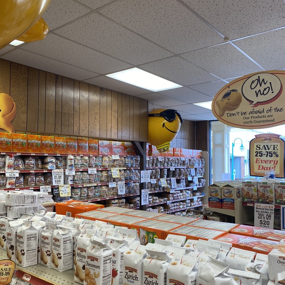 Pepperidge Farm Bakery Outlet - a display of pepperidge farm cookies - Bakeries Near Me - Columbus, Ohio Pepperidge Farm Bakery Outlet - a display of pepperidge farm cookies - Bakeries Near Me - Columbus, Ohio
