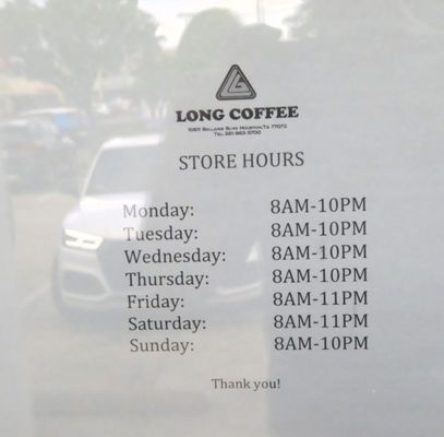 Menu photo 6 Long Coffee Houston, TX