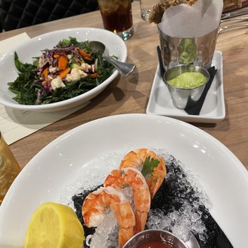 Echo & Rig - Fried spinach salad Portobello fries  Cocktail shrimp - Steakhouses Near Me - Sacramento, California