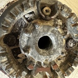 Corroded burner assembly
