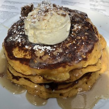Sixty Vines - Carrot Cake pancakes - New American Near Me - Dallas, Texas Sixty Vines - Carrot Cake pancakes - New American Near Me - Dallas, Texas