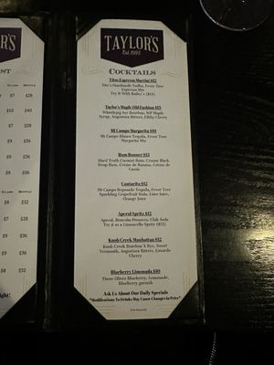 Menu photo 3 Taylor's Pub at Nora Indianapolis, IN Menu photo 3 Taylor's Pub at Nora Indianapolis, IN