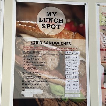 My Lunch Spot - Cold sandwich menu - Sandwiches Near Me - Walnut, California