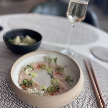 Delta One Lounge - Hamachi Crudo... So good... I want more! - Airport Lounges Near Me - Seattle, Washington Delta One Lounge - Hamachi Crudo... So good... I want more! - Airport Lounges Near Me - Seattle, Washington
