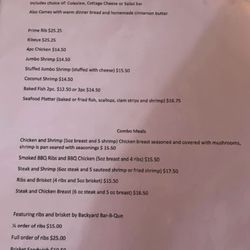 Woodford Bar and Grill - Menu