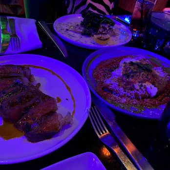 Superfrico - Chicken Parmesan (R), Lemon Piccata Market Fish (top), Deeeelicious Steak (L) - Italian Near Me - Las Vegas, Nevada Superfrico - Chicken Parmesan (R), Lemon Piccata Market Fish (top), Deeeelicious Steak (L) - Italian Near Me - Las Vegas, Nevada