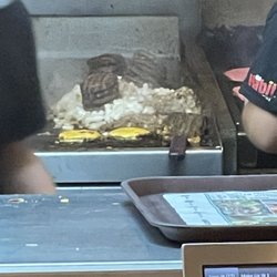 Habit Burger & Grill - Burgers are cooked ahead of time. They add cheese when they get around to it.