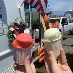 Kim’s Shore She Shed - Watermelon and Pina Colada Italian Ice