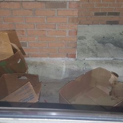 Wendy's - The trash in the drive thru line.
