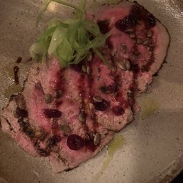 Beef carpaccio Beef carpaccio