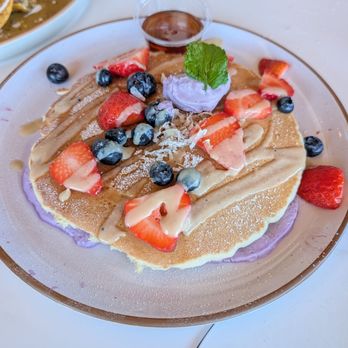 Breezy - Ube Pancake Single - Breakfast & Brunch Near Me - San Juan Capistrano, California