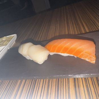 Soma Sushi - Smoked Salmon Nigiri and Hotate Nigiri - Sushi Bars Near Me - Houston, Texas Soma Sushi - Smoked Salmon Nigiri and Hotate Nigiri - Sushi Bars Near Me - Houston, Texas