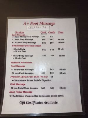 A+ Foot Massage