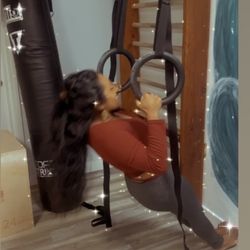 Think Tank Floatation - Working out with the rings during a Movement Session.