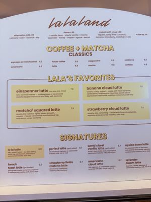 Menu photo 1 La La Land Glendale, CA