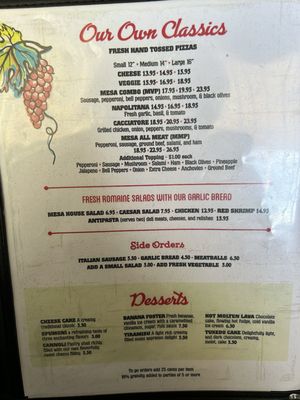 Menu photo 7 Mesa Italiana Restaurant Holbrook, AZ Menu photo 7 Mesa Italiana Restaurant Holbrook, AZ